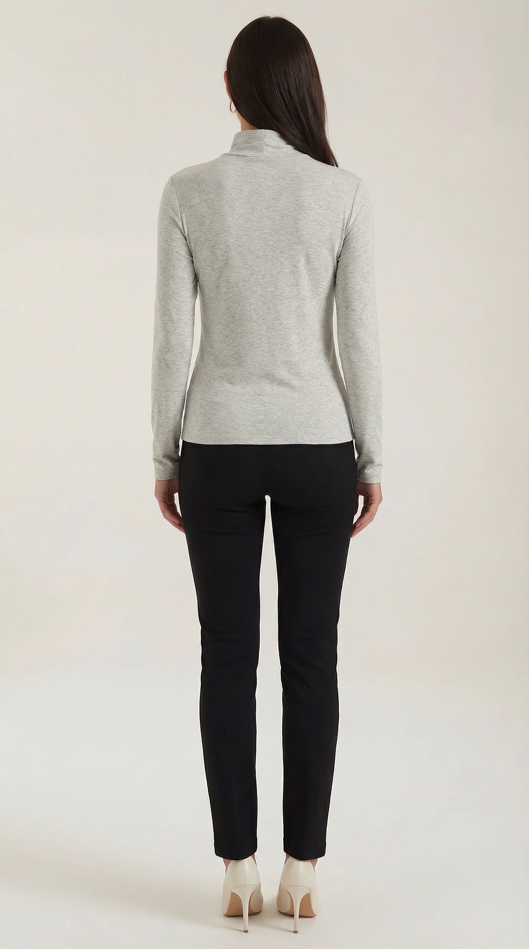 Barbara Chic Cutout Long-Sleeve Knit Top