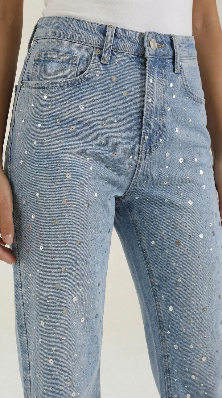 Dawn Sparkle Baggy Jeans