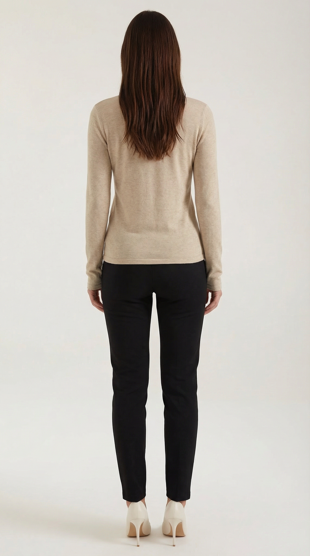 Barbara Chic Cutout Long-Sleeve Knit Top