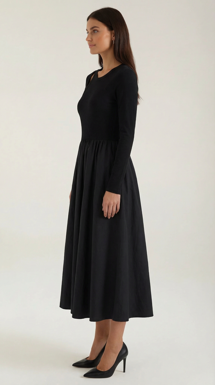 Melissa Long-Sleeve Maxi Dress