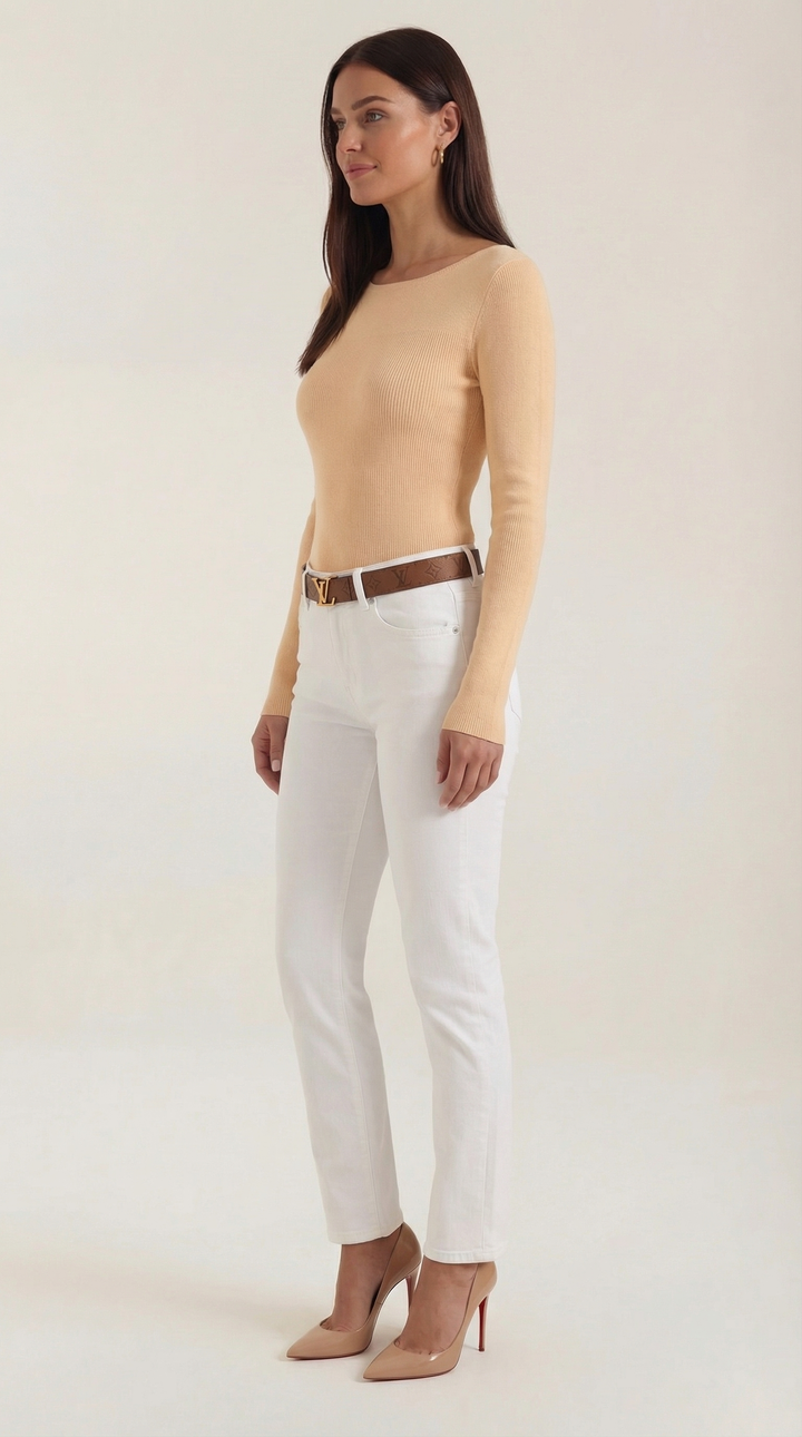 Ruth Cloud-Knit Long Sleeve Top