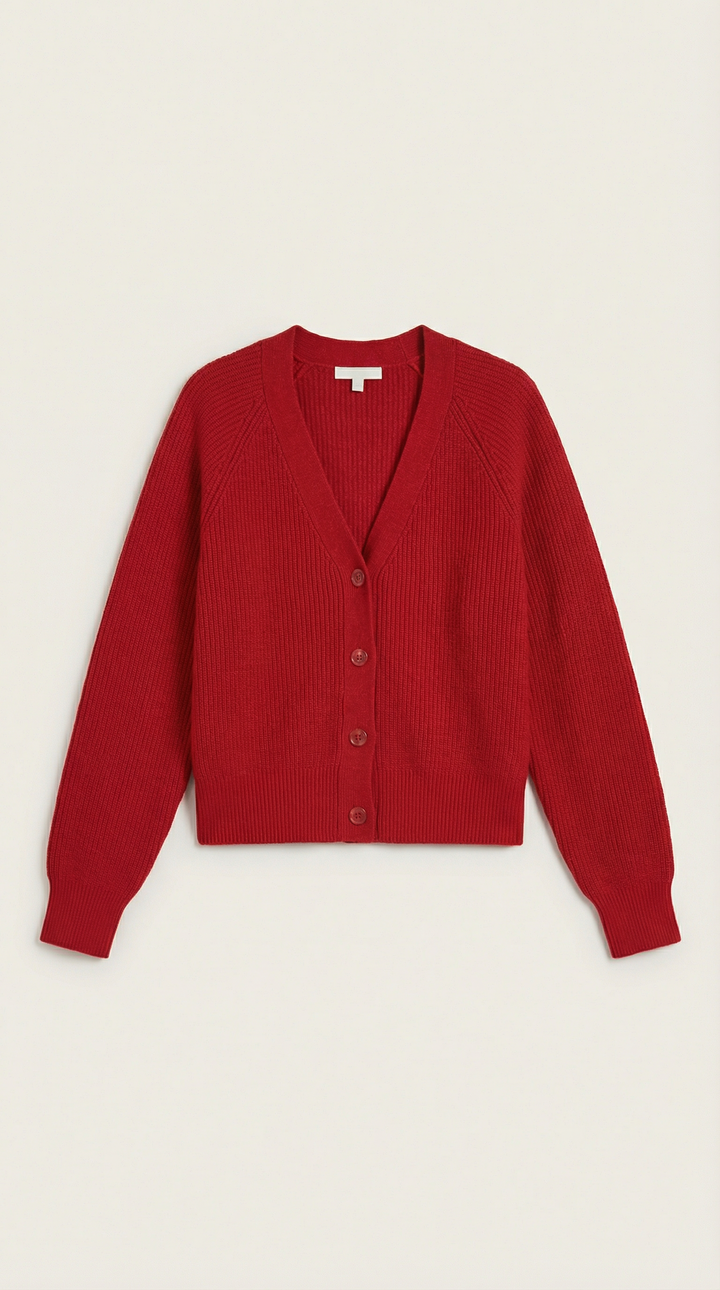 Jessica V-Neck Buttoned Cardigan