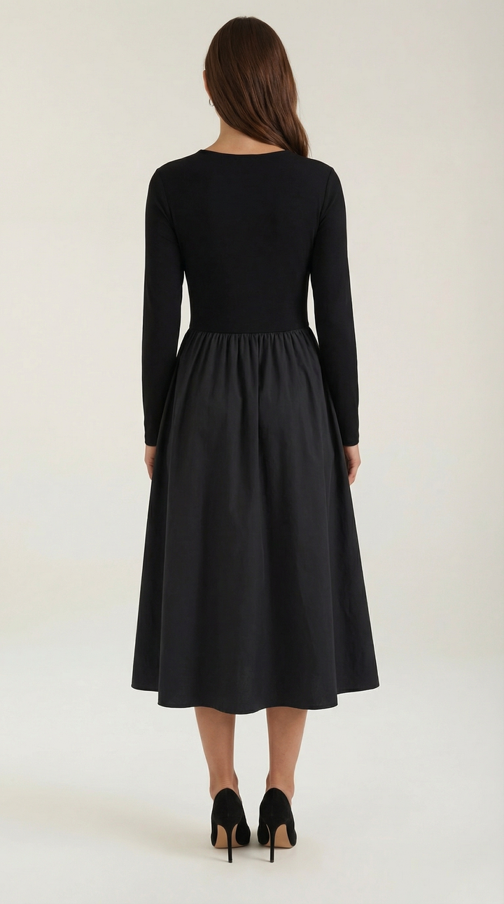 Melissa Long-Sleeve Maxi Dress