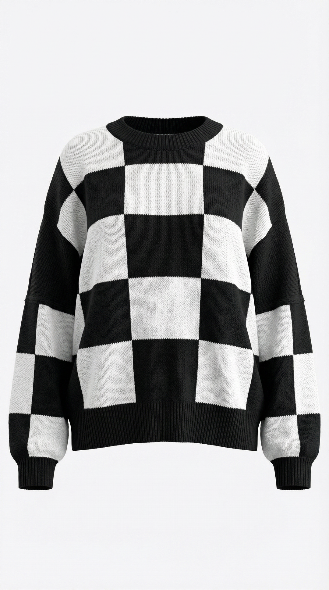 Emma Checkered Knit Sweater