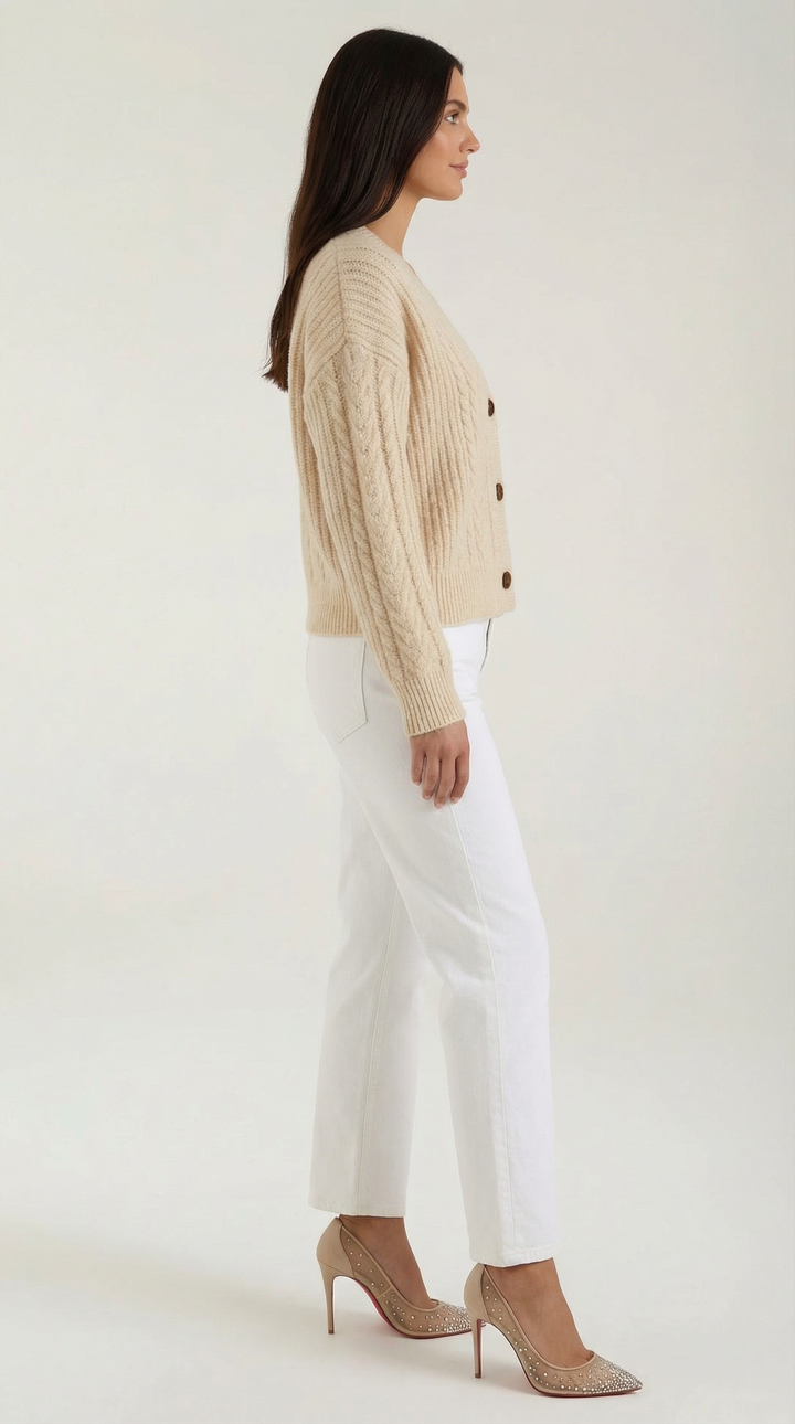 Janet Oversized Cable Knit Sweater