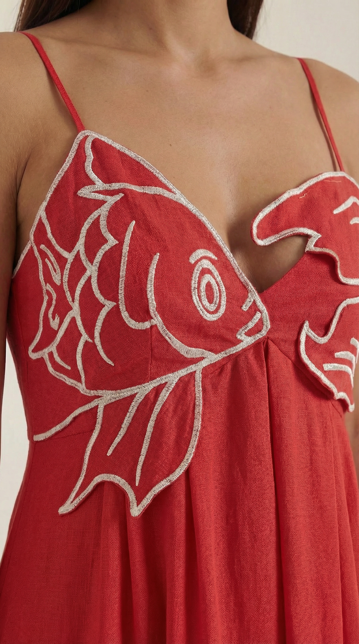 Deborah Embroidered Maxi Dress