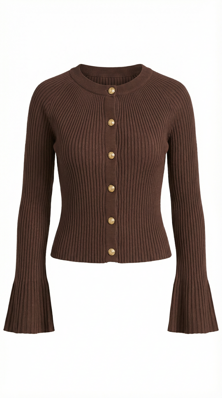 Betty Button-Up Knit Top