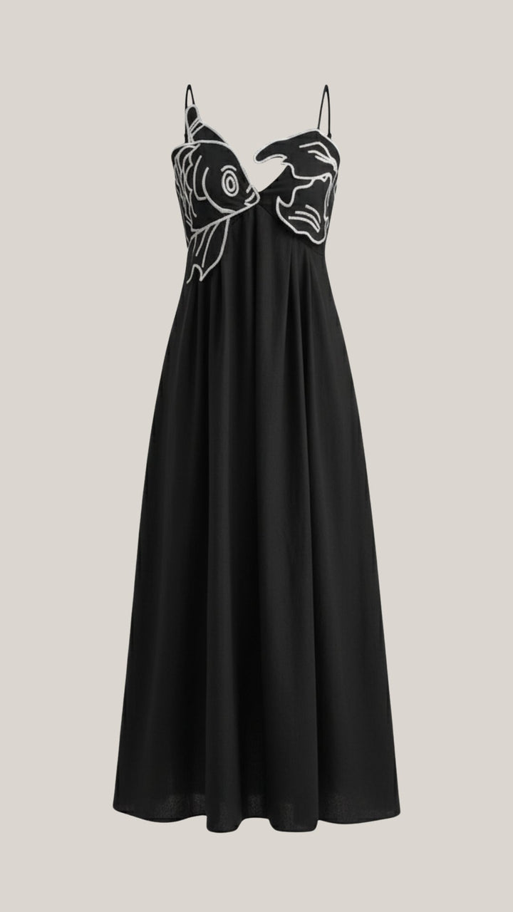 Deborah Embroidered Maxi Dress
