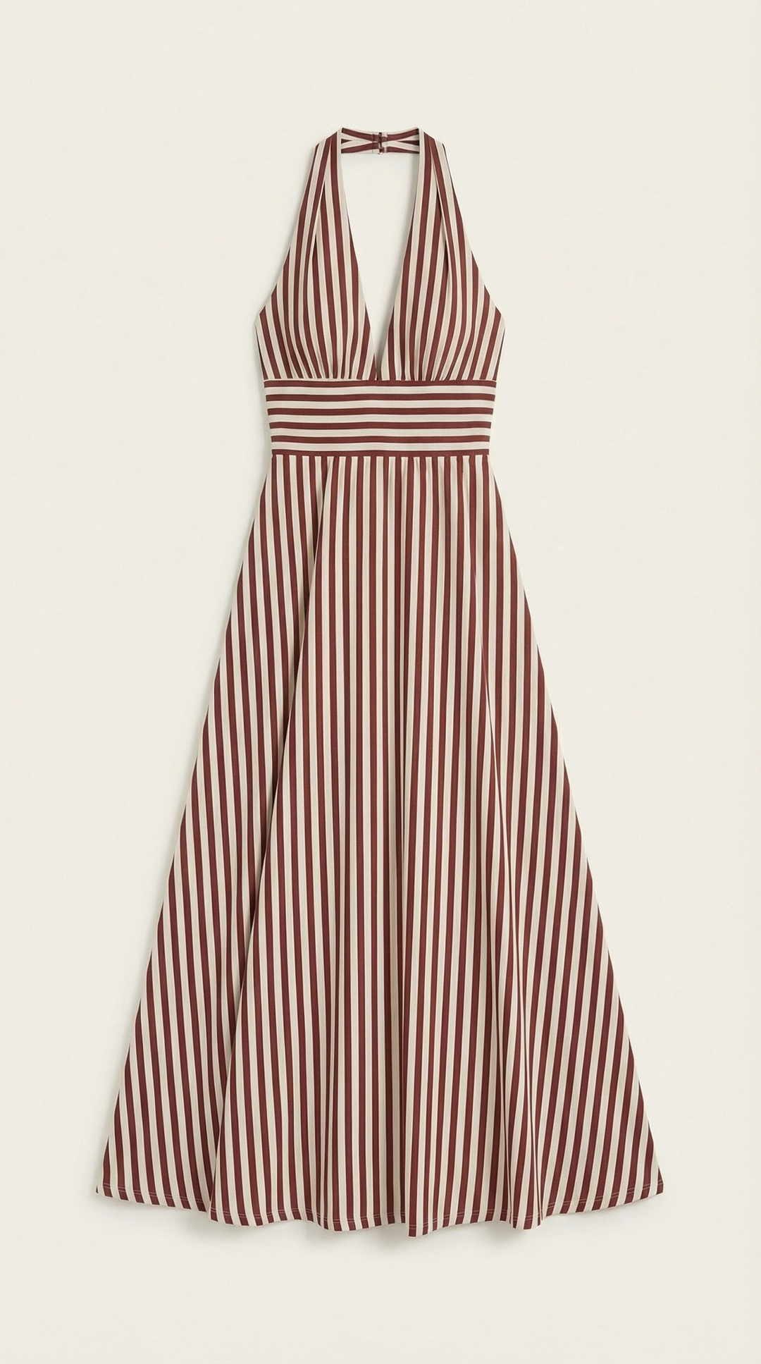 Sandra Striped V-neck Maxi Dress