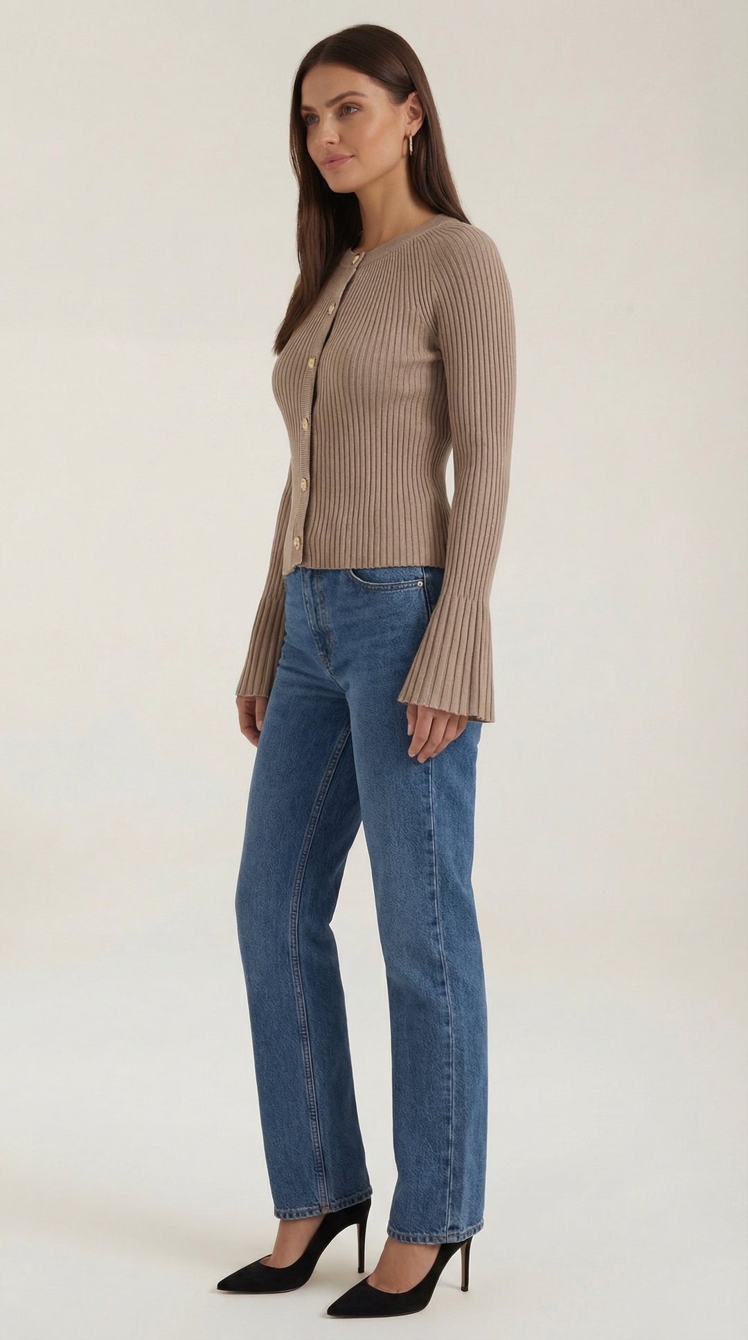 Betty Button-Up Knit Top