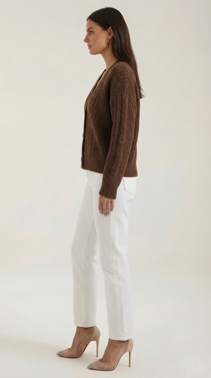 Janet Oversized Cable Knit Sweater