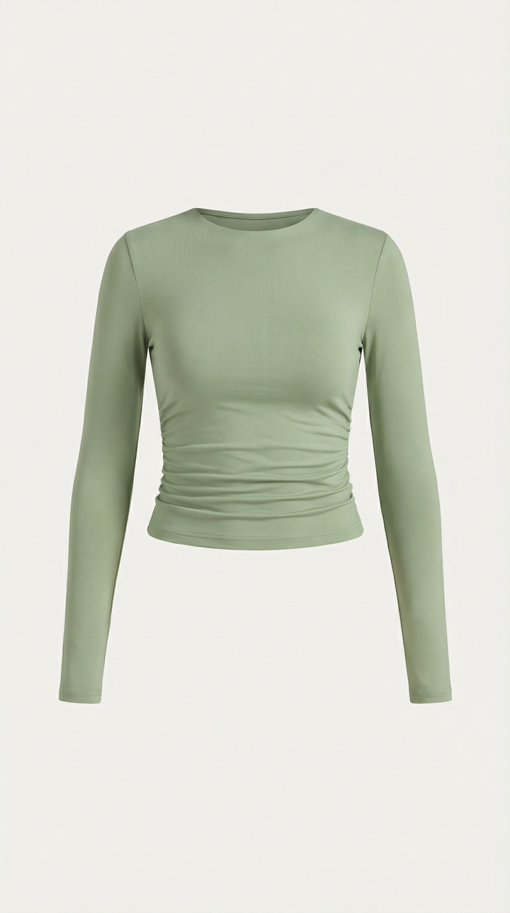 Karen Long-Sleeve Crop Top