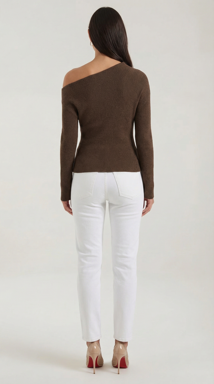 Shirley Asymmetric Knit Top