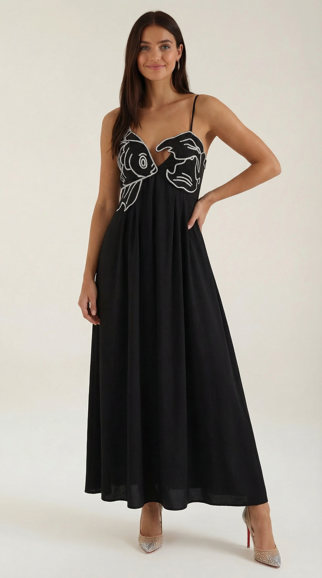 Deborah Embroidered Maxi Dress