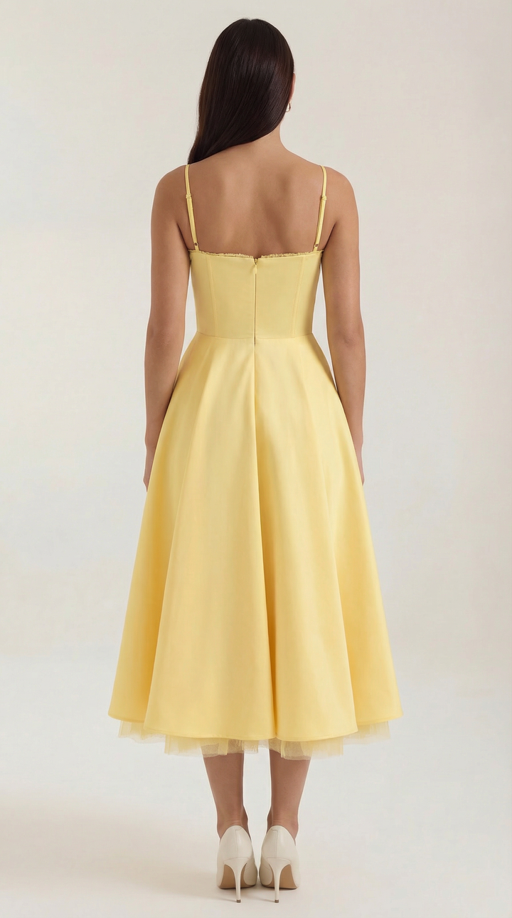 Isolde Tulle Midi Dress