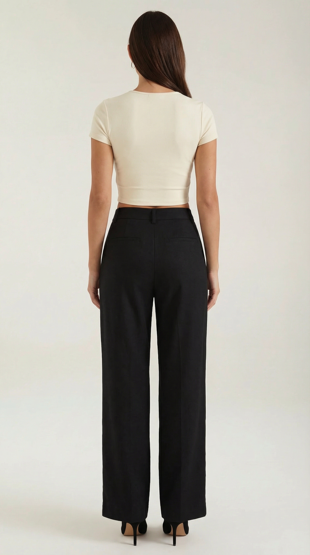 Dorothy Pleated Straight-Cut Trousers