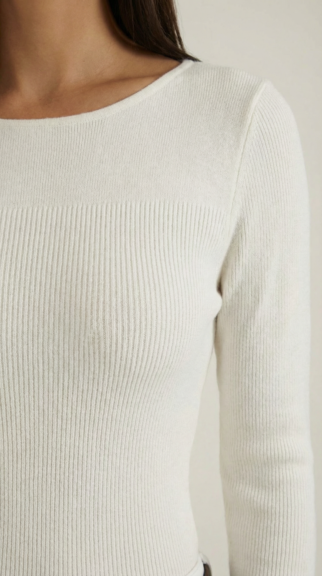 Ruth Cloud-Knit Long Sleeve Top