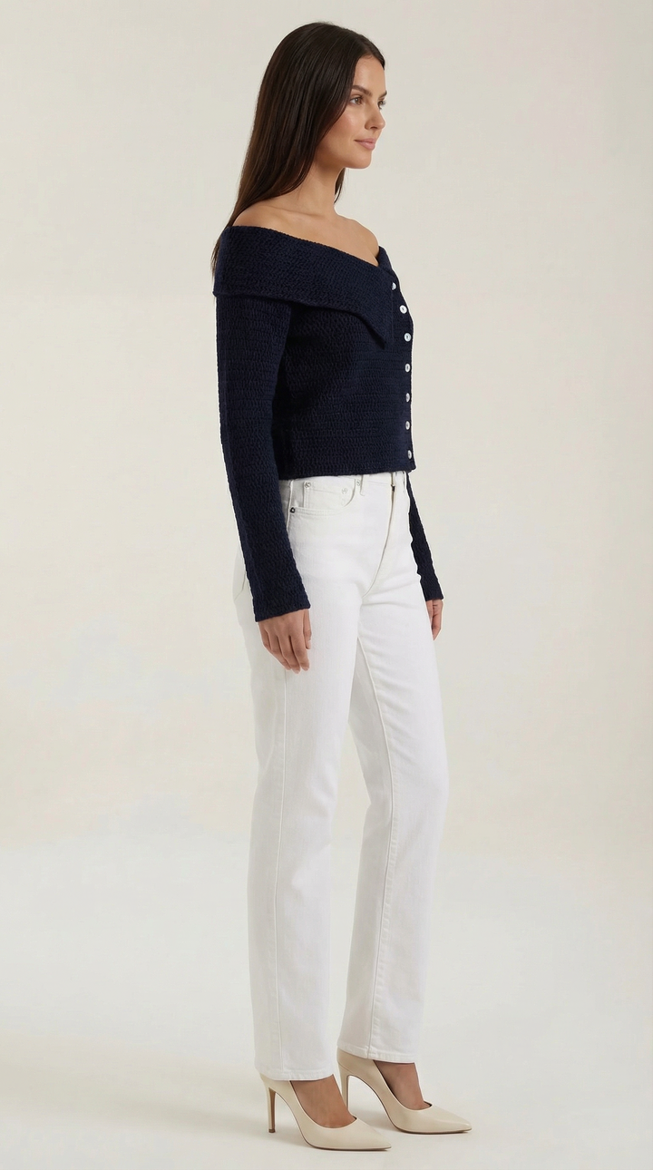 Sarah Asymmetrical Knitted Top