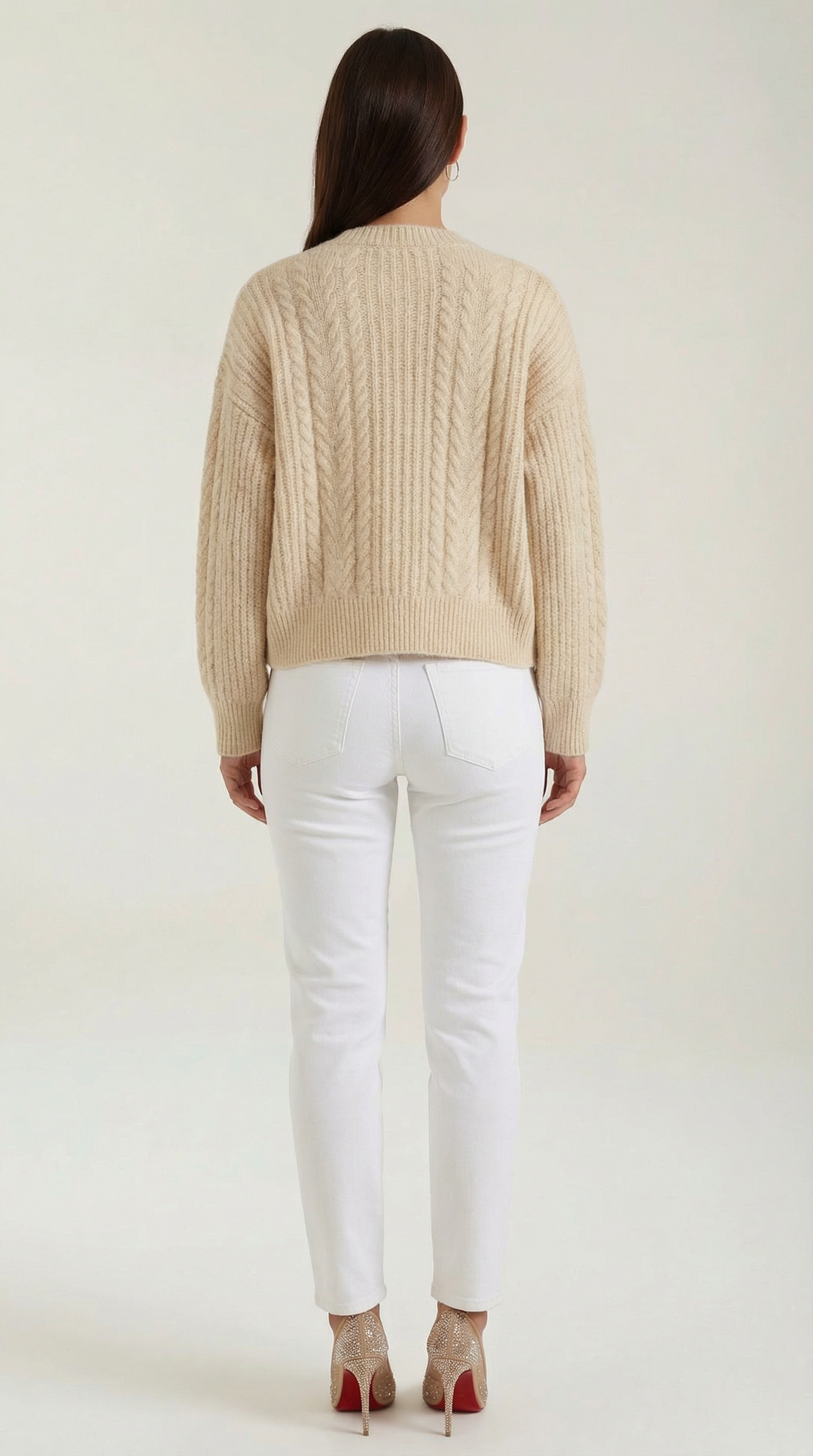 Janet Oversized Cable Knit Sweater