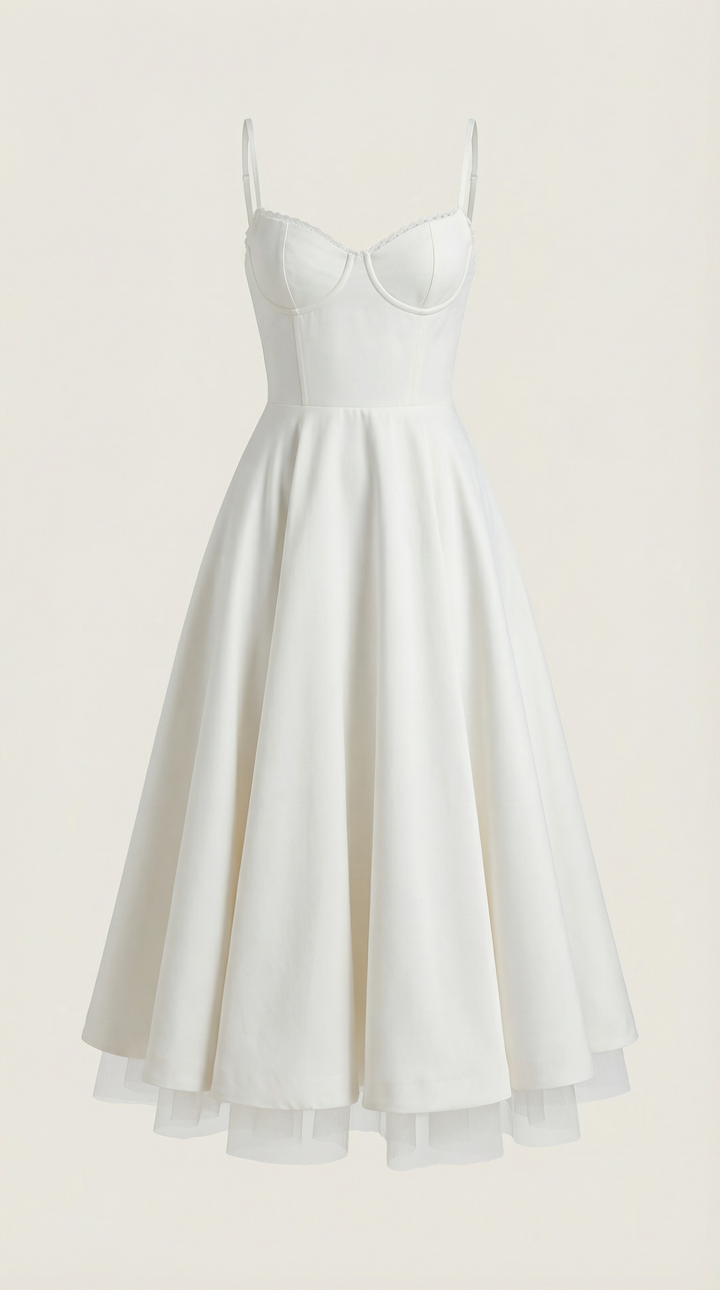 Isolde Tulle Midi Dress