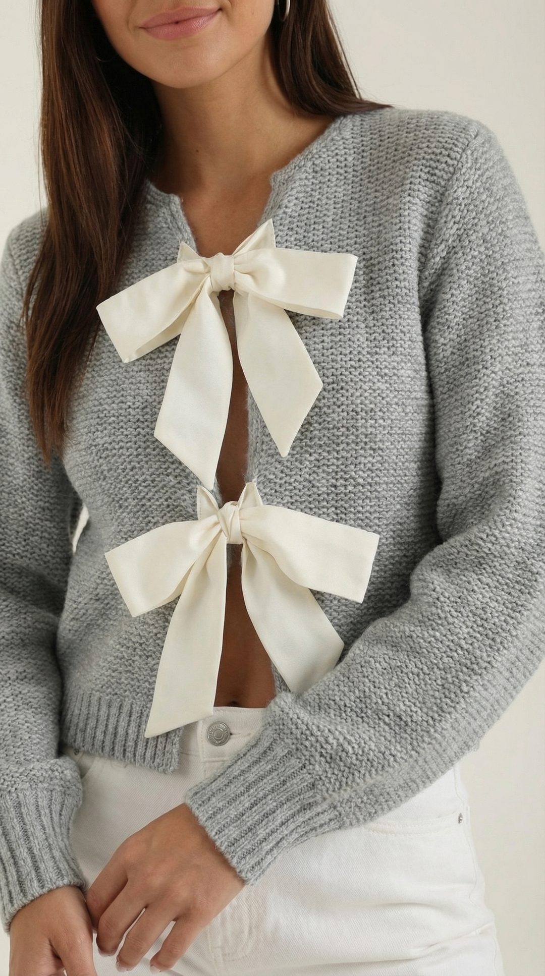 Cynthia Bow-Tie Knit Top