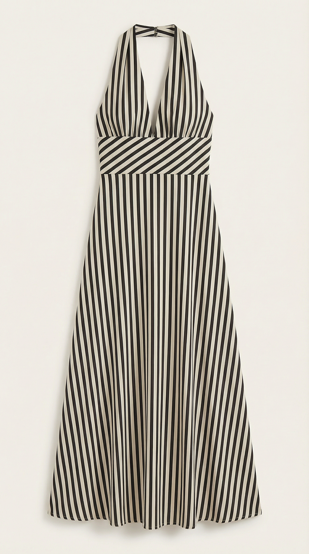 Sandra Striped V-neck Maxi Dress