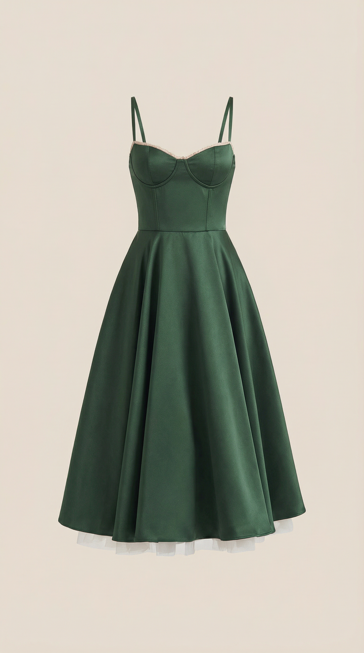 Isolde Tulle Midi Dress