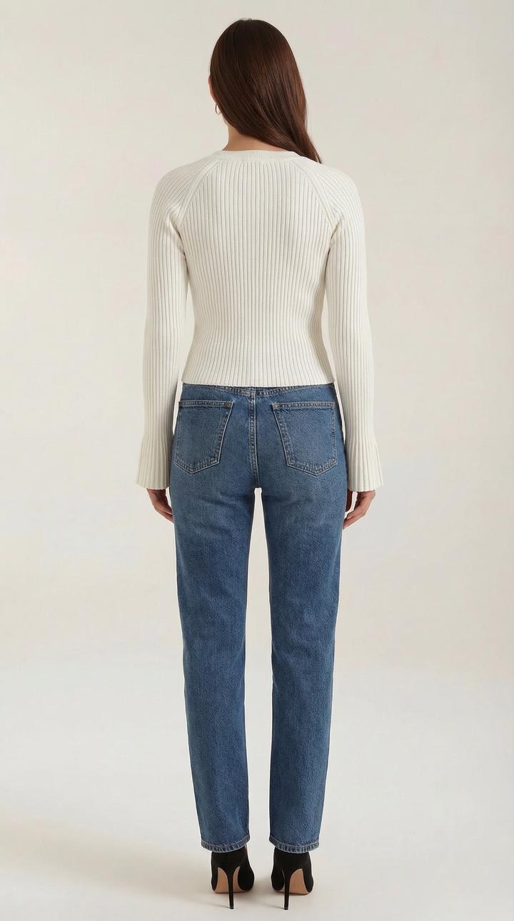 Betty Button-Up Knit Top