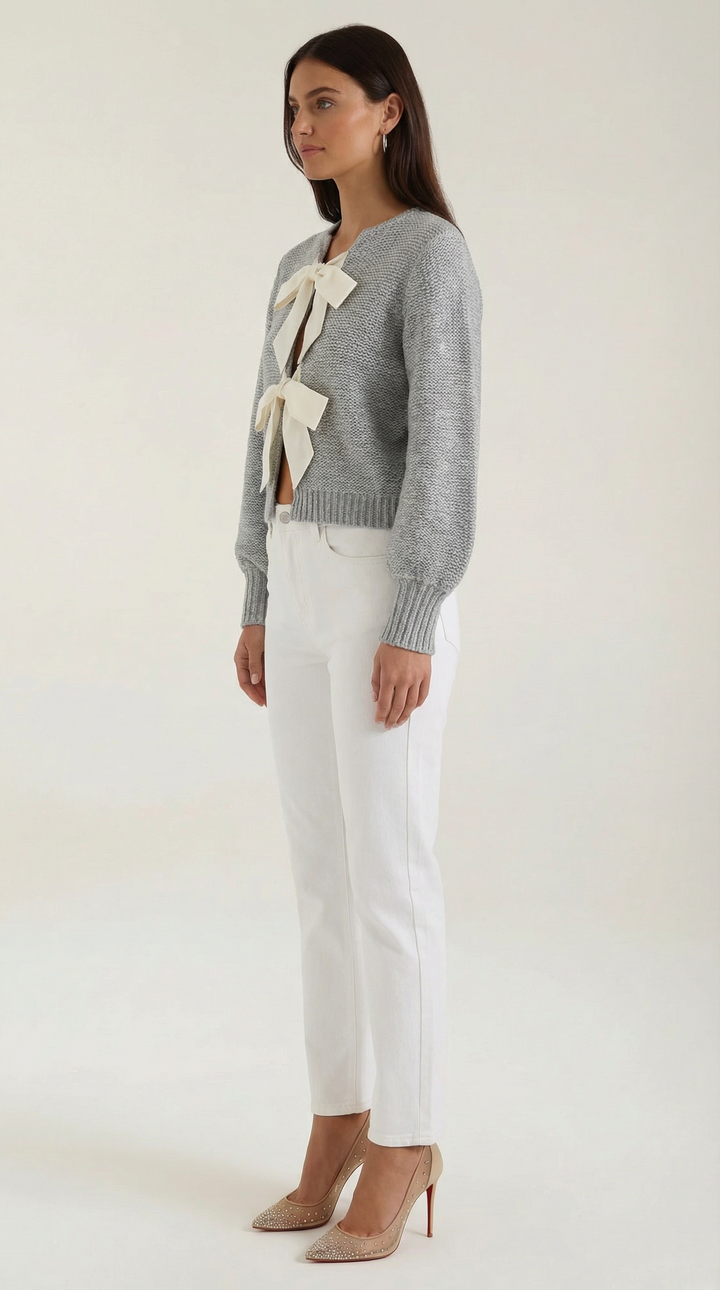 Cynthia Bow-Tie Knit Top