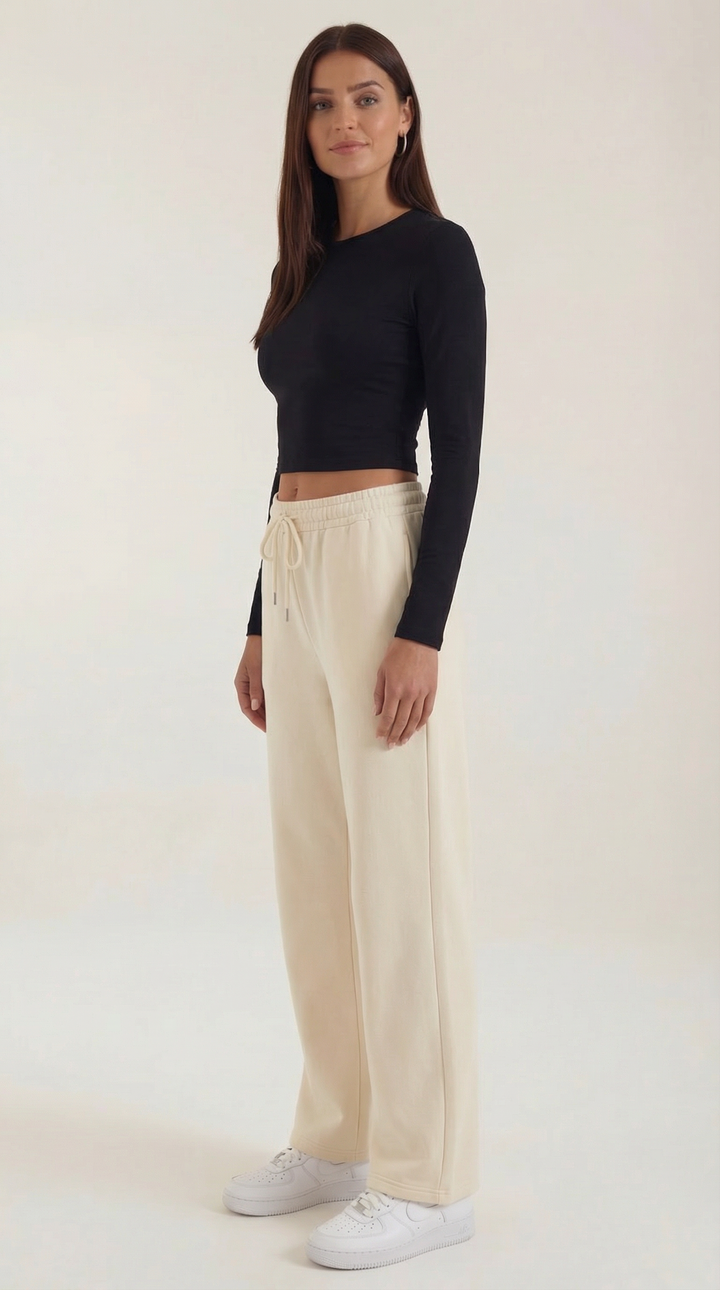 Karen Long-Sleeve Crop Top