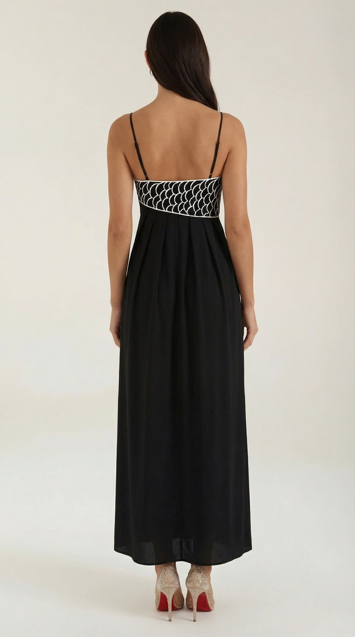 Deborah Embroidered Maxi Dress
