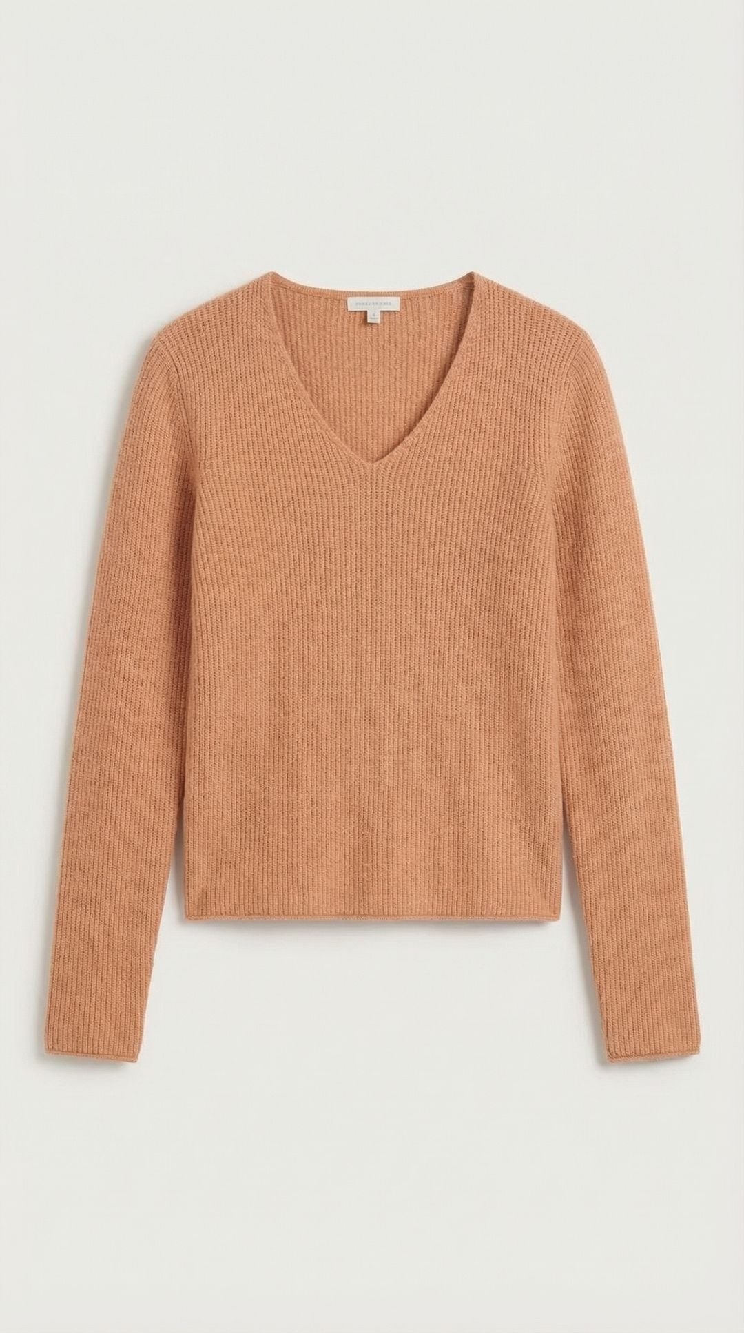 Michelle Ribbed V-Neck Sweater