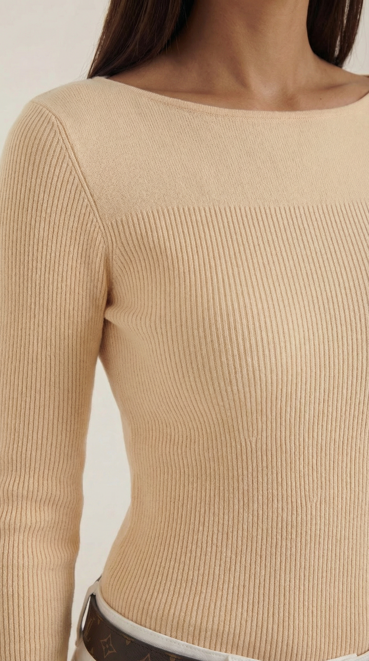 Ruth Cloud-Knit Long Sleeve Top