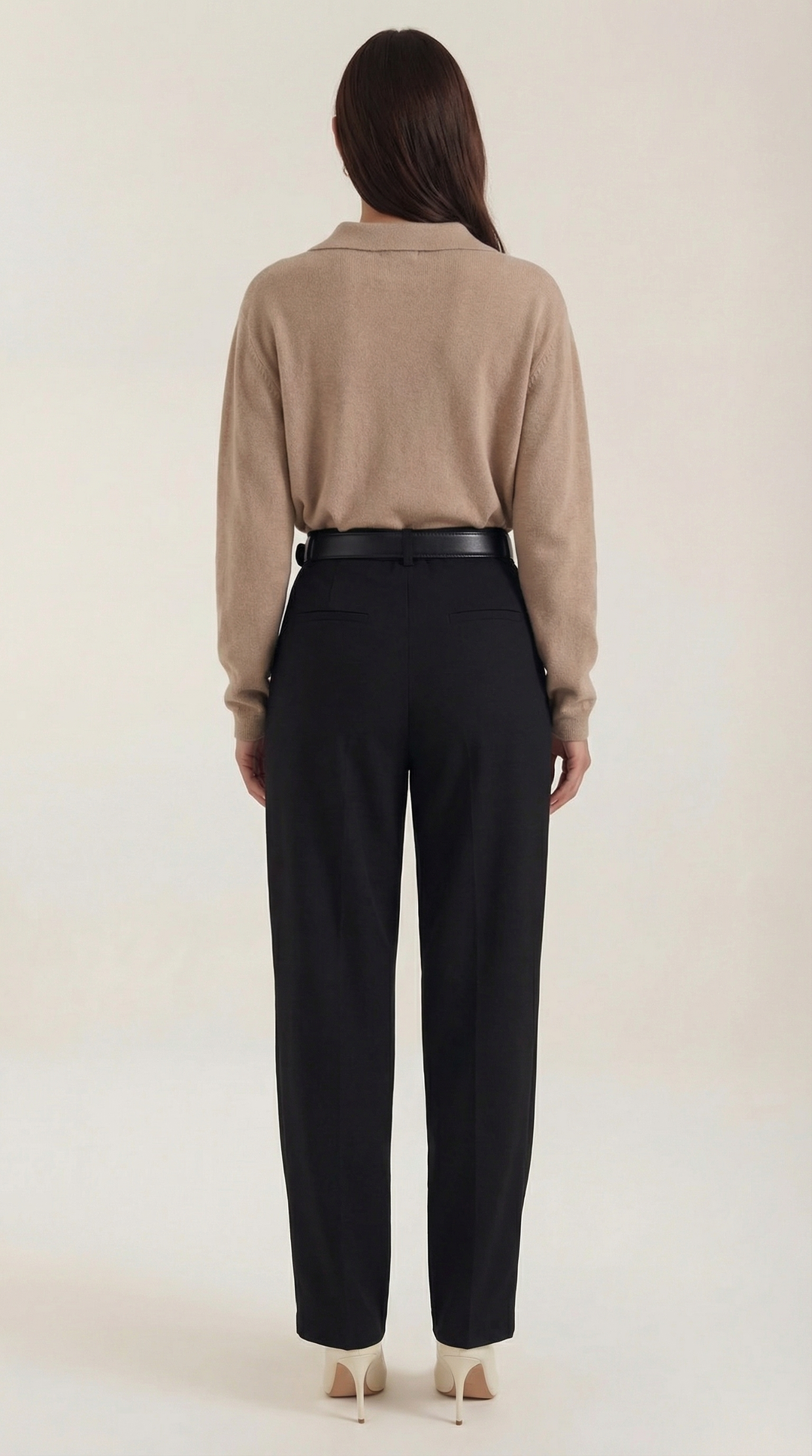 Margaret Casual V-Neck Polo Sweater