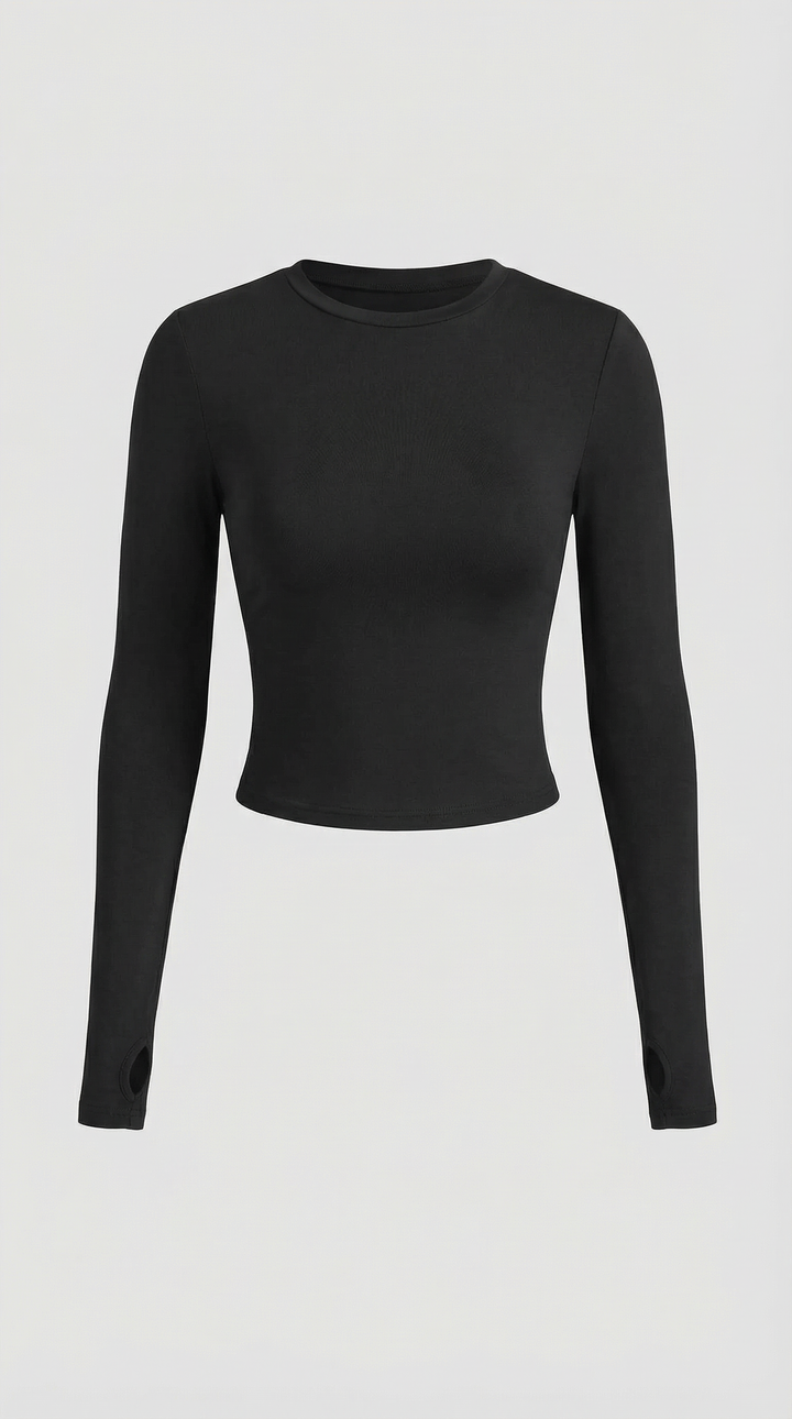 Karen Long-Sleeve Crop Top