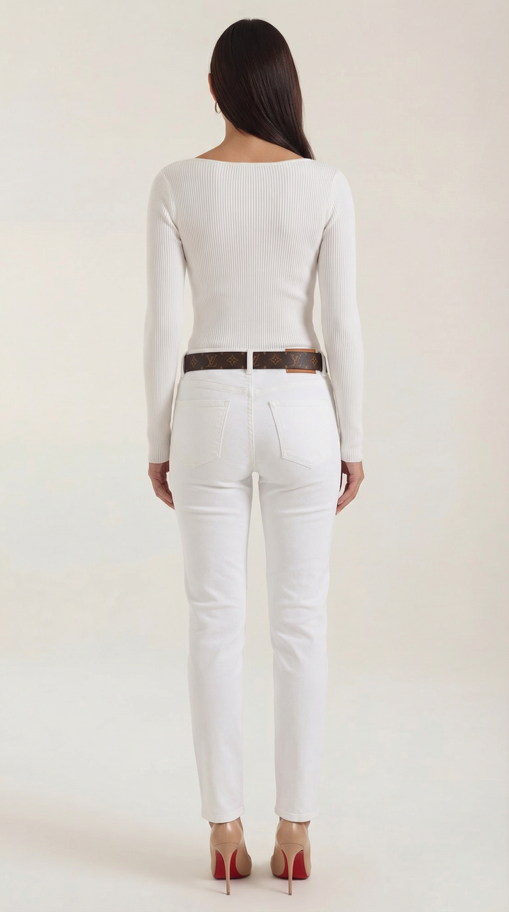 Ruth Cloud-Knit Long Sleeve Top