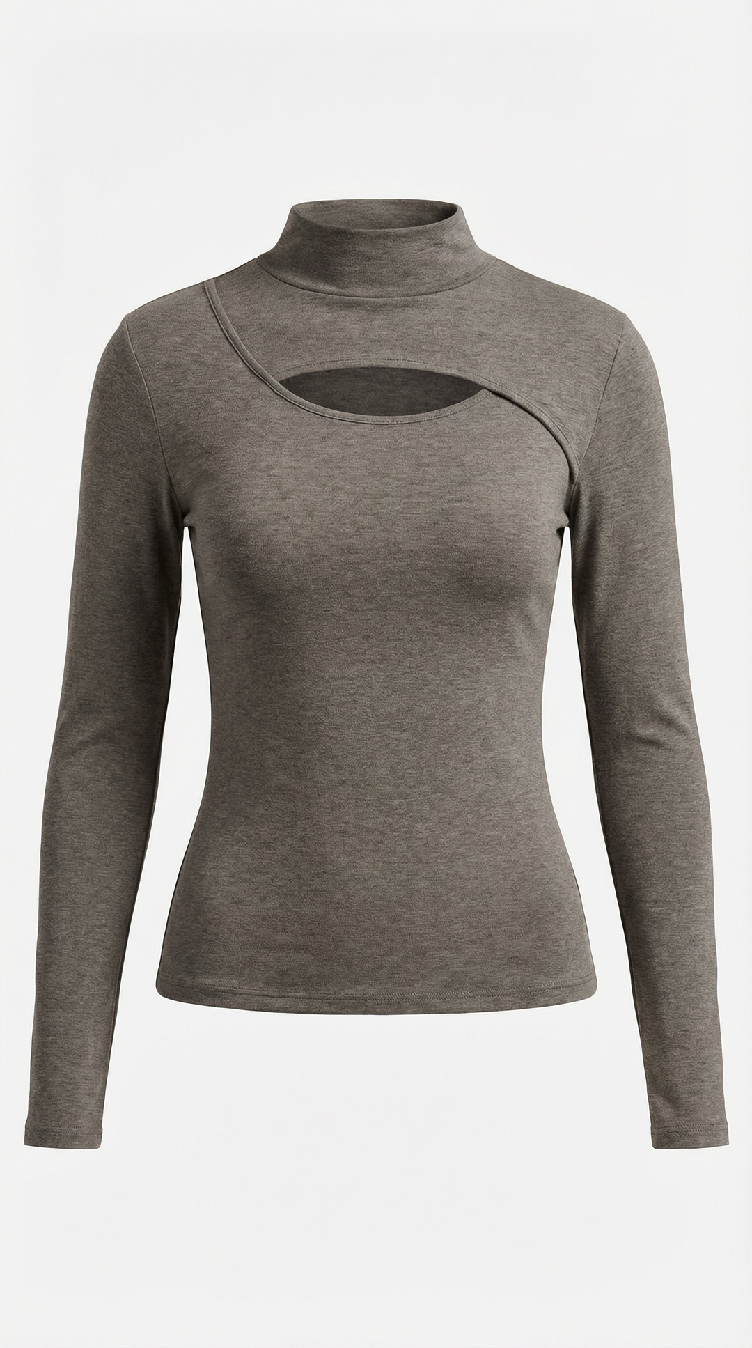 Barbara Chic Cutout Long-Sleeve Knit Top