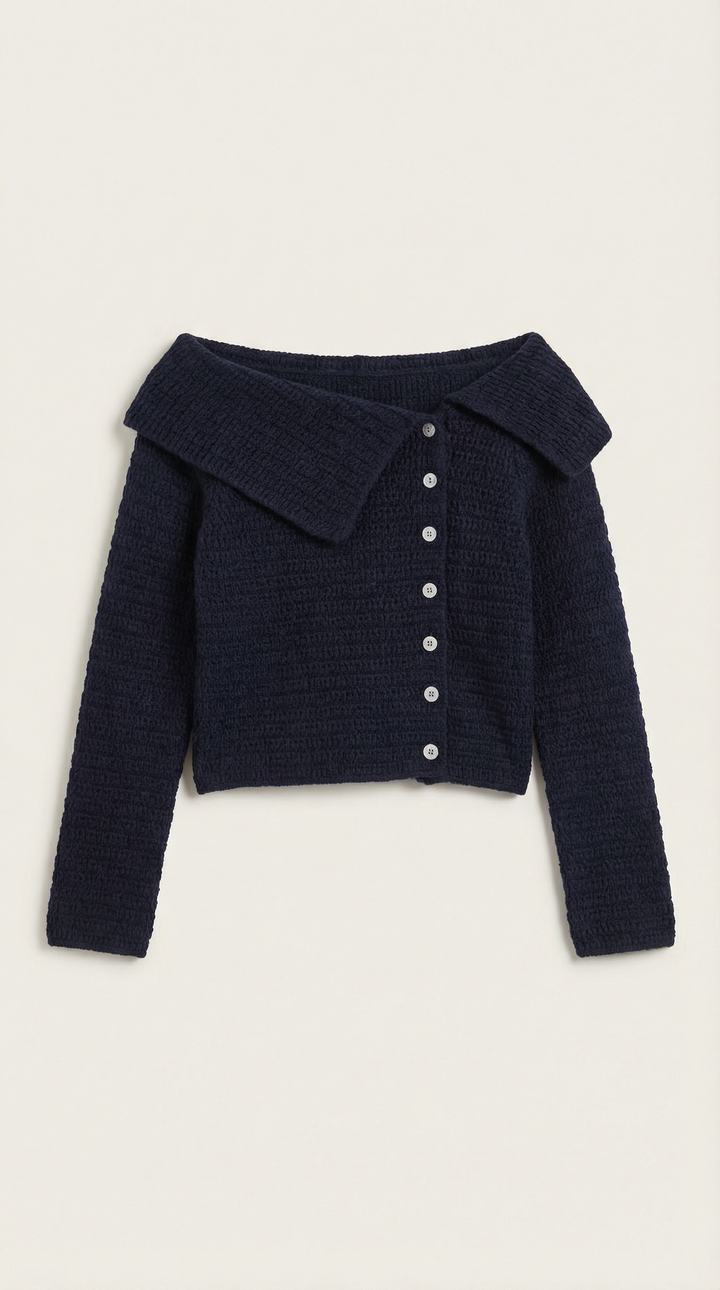 Sarah Asymmetrical Knitted Top