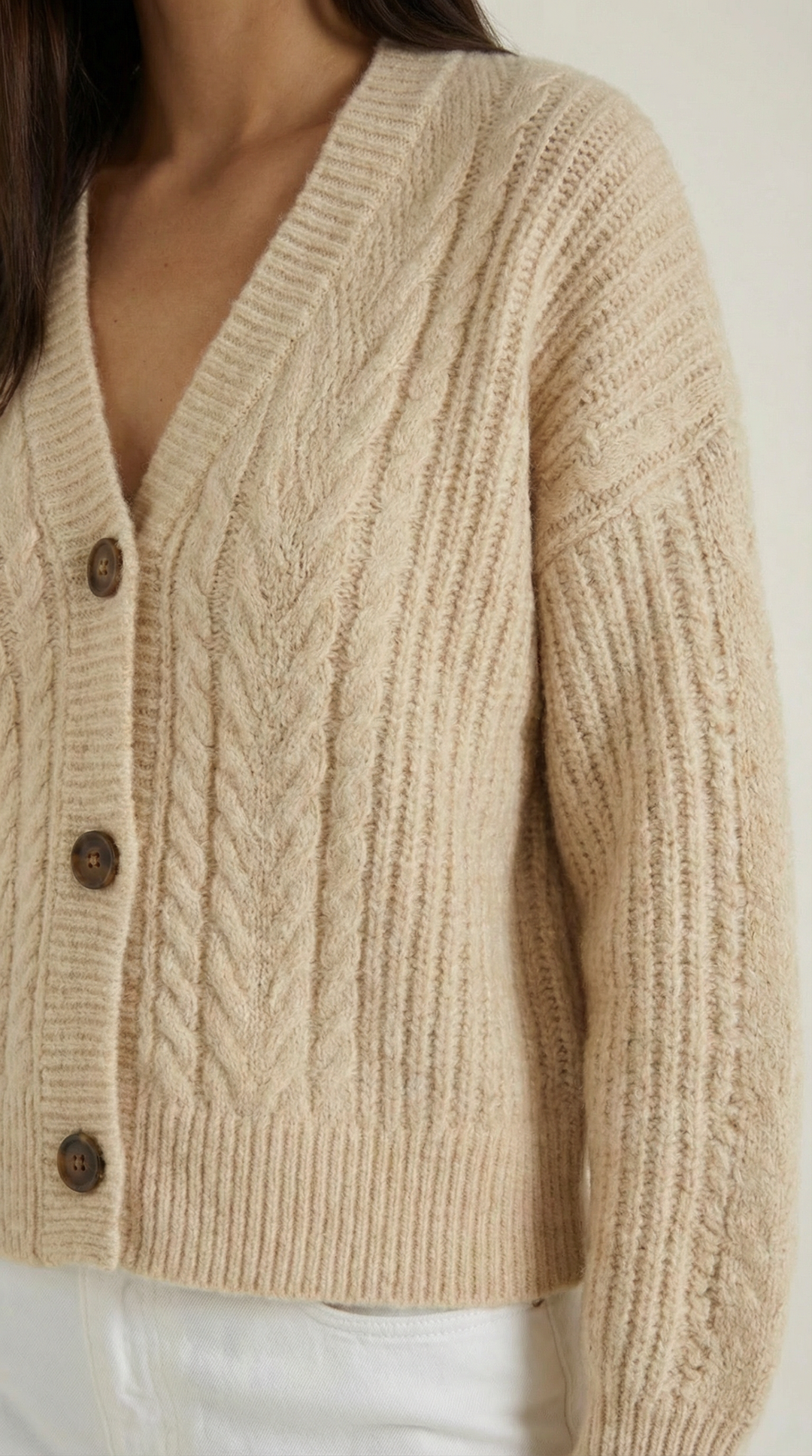 Janet Oversized Cable Knit Sweater