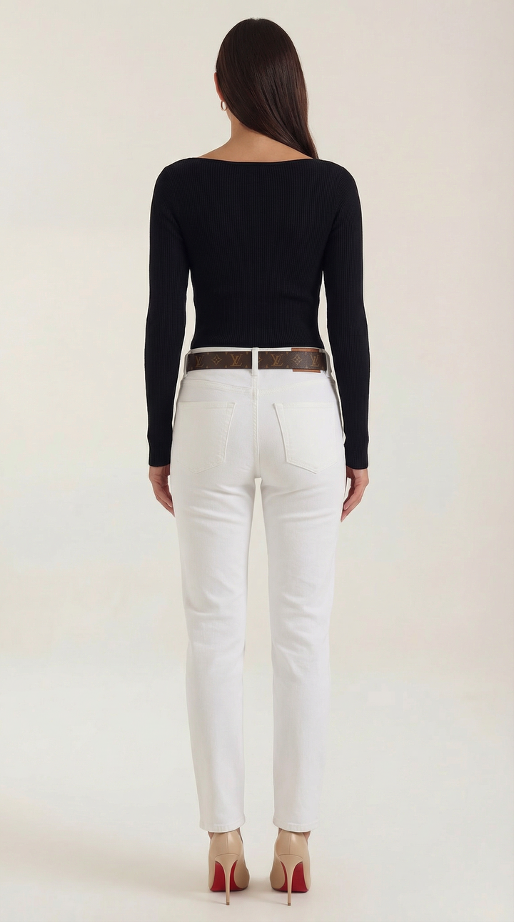 Ruth Cloud-Knit Long Sleeve Top