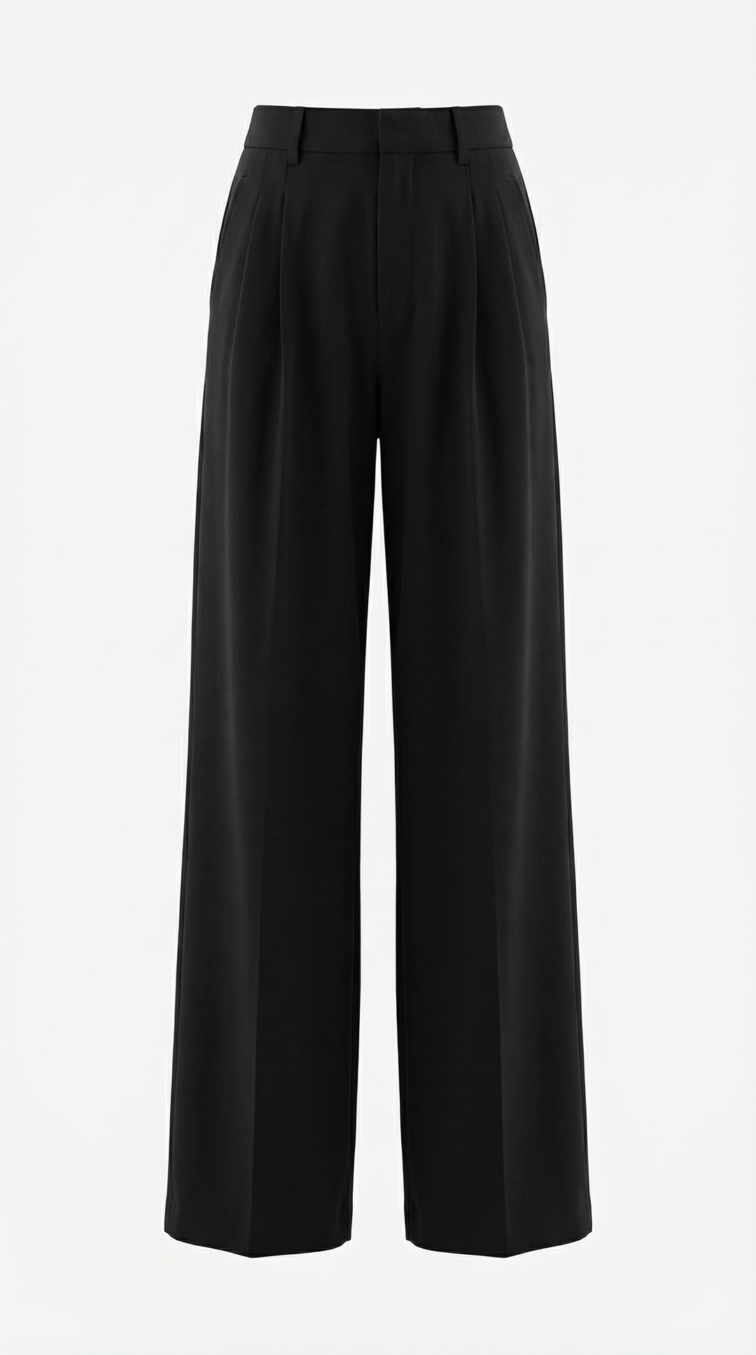 Dorothy Pleated Straight-Cut Trousers