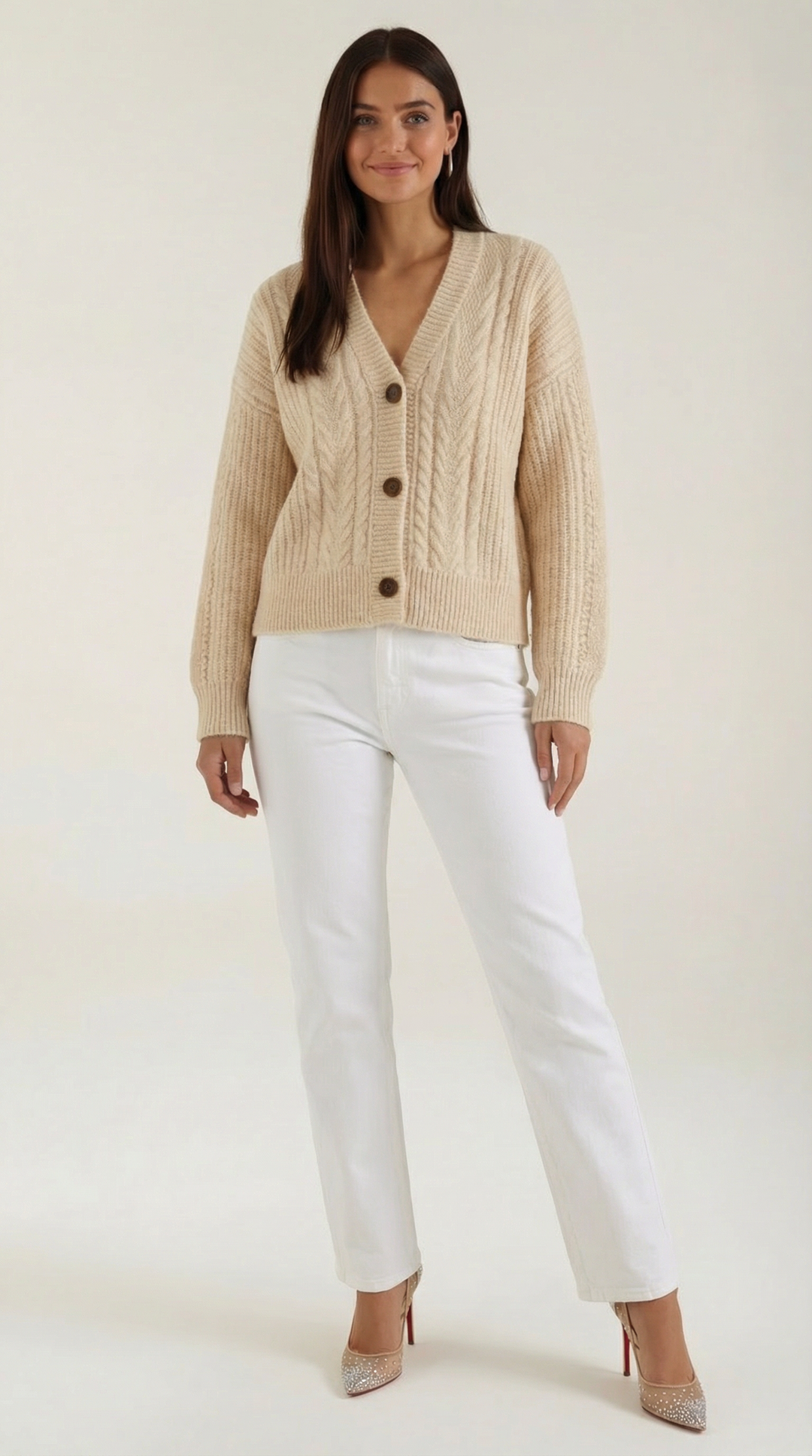Janet Oversized Cable Knit Sweater
