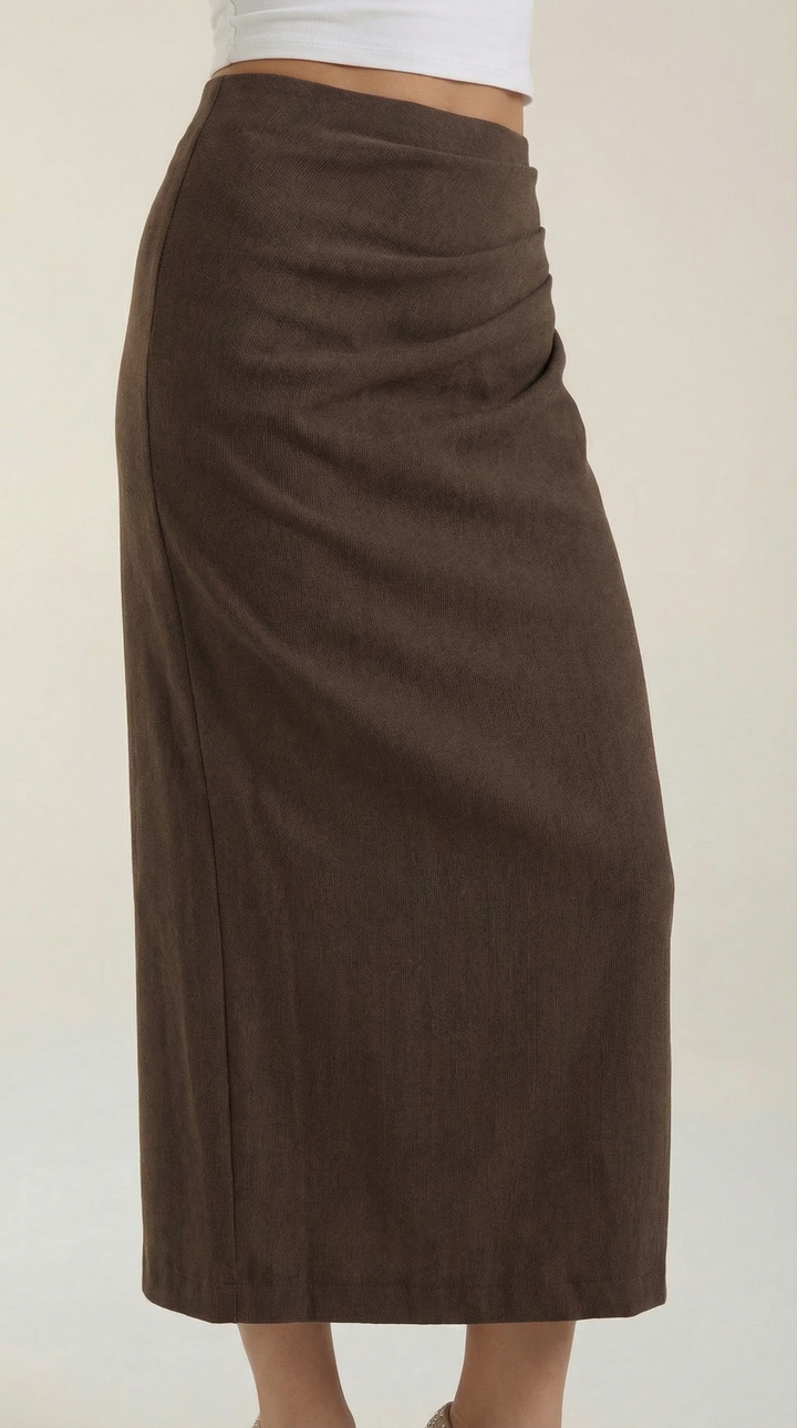 Elsie Ruched Midi Skirt