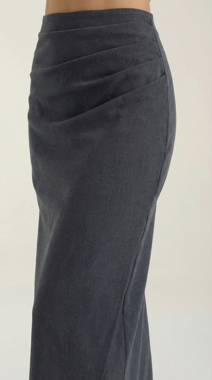 Elsie Ruched Midi Skirt