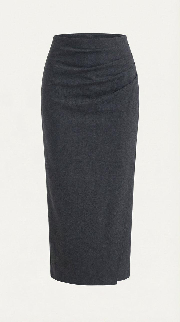 Elsie Ruched Midi Skirt