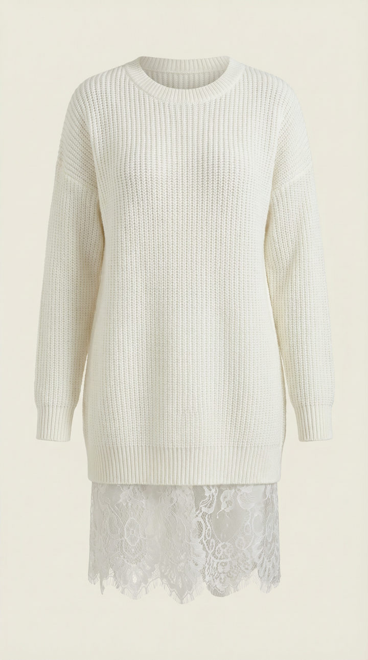 Rosemary Lace Hem Dress