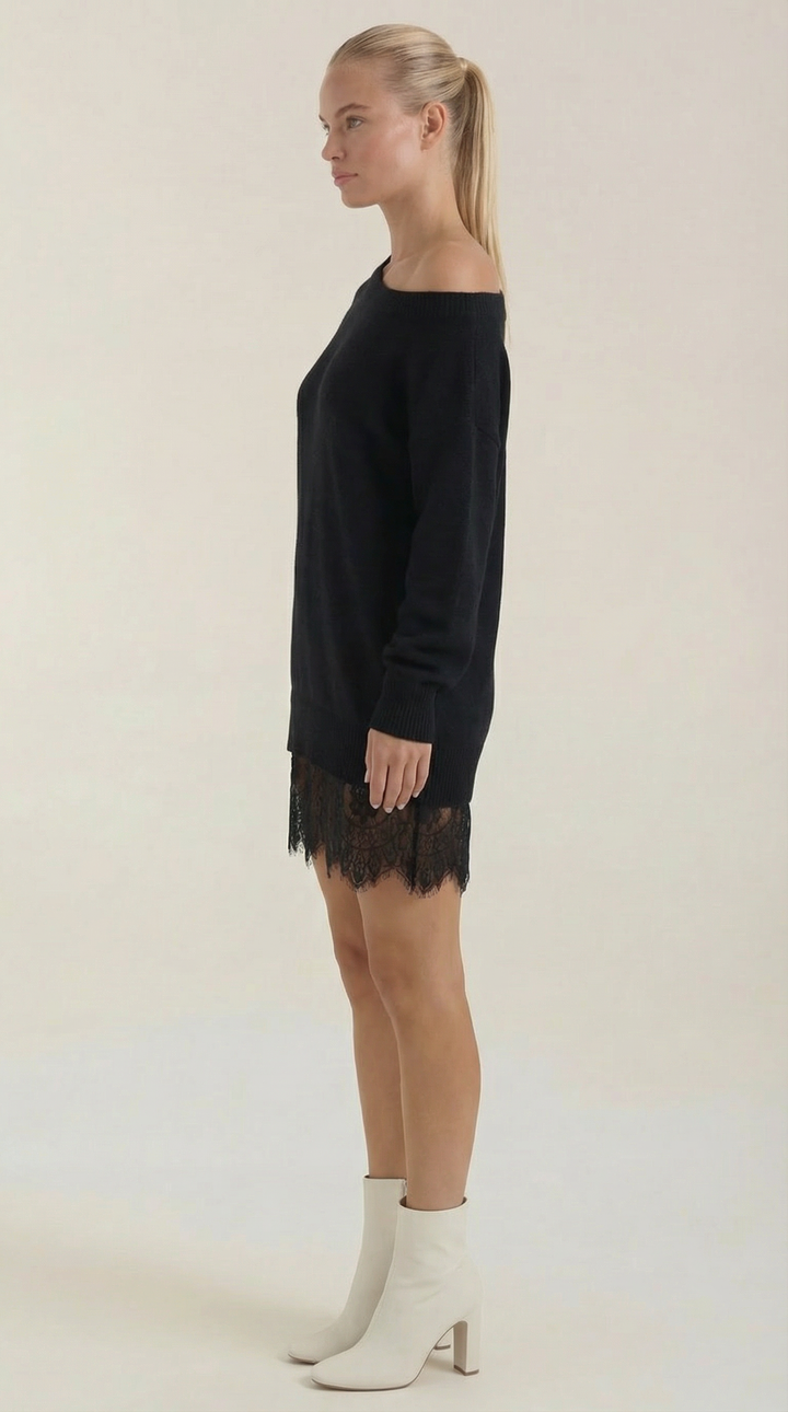 Rosemary Lace Hem Dress