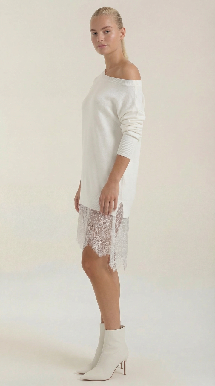 Rosemary Lace Hem Dress