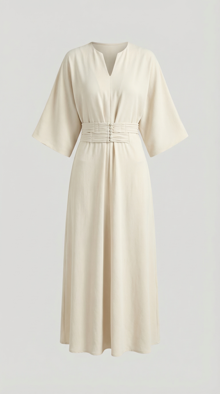 Ana Belted Waist Maxi Dress