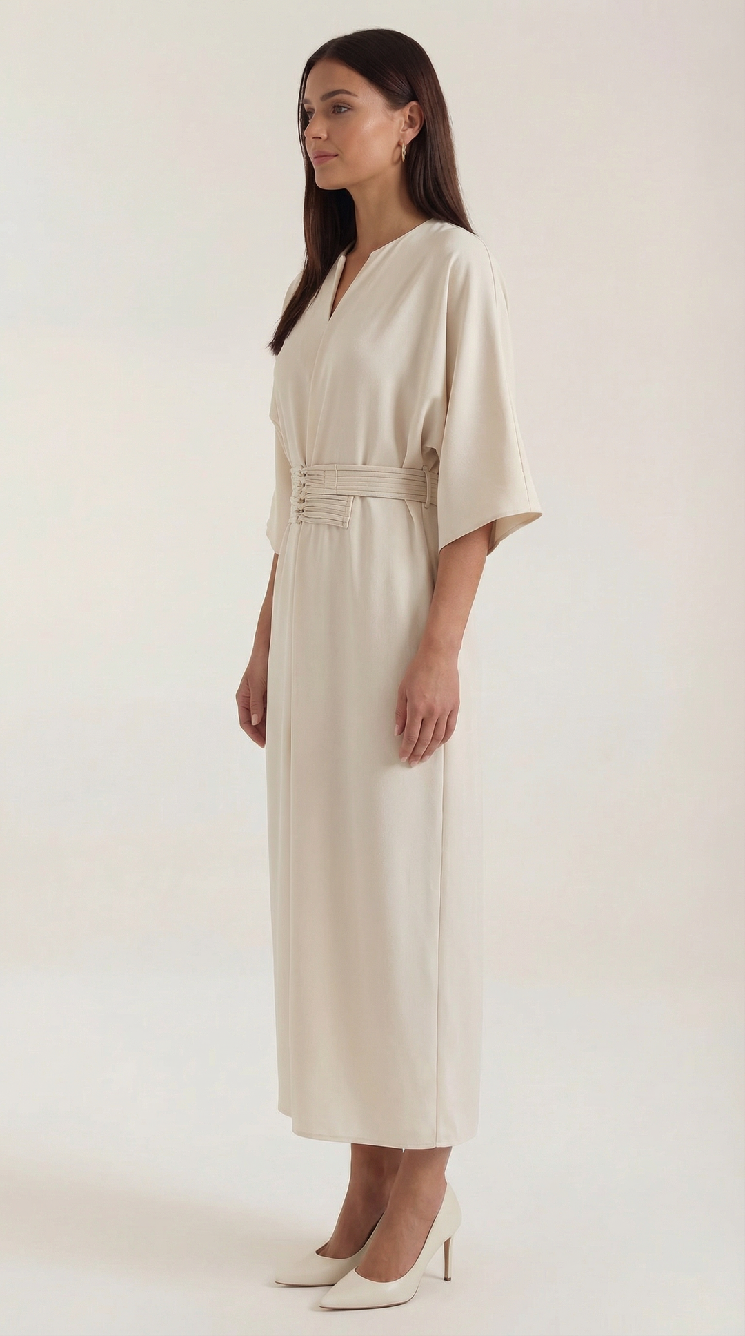 Ana Belted Waist Maxi Dress